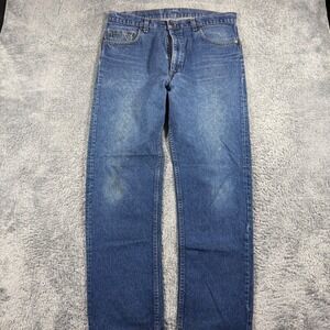 Vintage 80s Levis 505 0216 XX Jeans Made in USA Light Wash Mens‎ 38x32